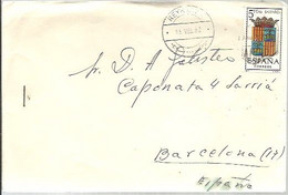 LETTER  1962  STAMP  ESPAÑA - Lettres & Documents