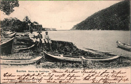 ! 1906 Old Postcard Santos, Barra Da Bertioga, Brasilien, Brazil - São Paulo