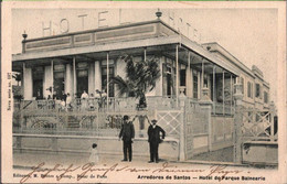 ! 1906 Old Postcard Santos, Parque Balneario, Hotel, Brasilien, Brazil - São Paulo
