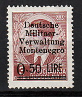 Montenegro 1 * - Bezetting 1938-45