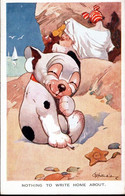 ! Künstlerkarte Ansichtskarte Bonzo, Dog, Valentines - Honden