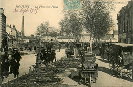 Moulins * La Place Aux Foires * Marché Marchands * Chiffonnier Tondage De Chiens MICHEL - Moulins