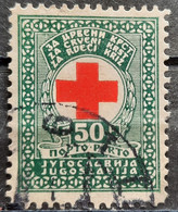 RED CROSS-50 P-PORTO-PERFORATION 11 1/2-RARE-YUGOSLAVIA-1931 - Usados