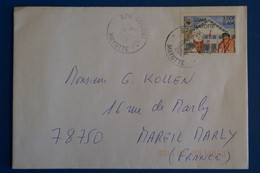 N9 MAYOTTE BELLE LETTRE 2001 VOYAGEE POUR MAREIL + AFFRANCHISSEMENT PLAISANT - Covers & Documents