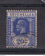 SEYCHELLES:  1921/28  GEORGE  V°  -  20 C. USED  STAMP  -  YV/TELL. 102 - Seychellen (...-1976)