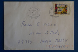 N9 MAYOTTE BELLE LETTRE 2001 VOYAGEE POUR MAREIL + AFFRANCHISSEMENT PLAISANT - Cartas & Documentos