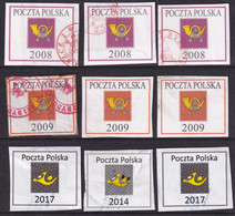 POLAND Parcel Labels X 9 - Varietà E Curiosità