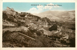 Peyruis * Vue Générale Du Château * Panorama De La Commune - Autres & Non Classés