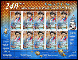 Wallis Et Futuna - 2007 - Découverte De L Ile D Uvea  -NEUF SANS TC - Feuillet 10 Fois No 685 - Cote 45,00 Euros - Unused Stamps