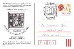 HUNGARY - SPECIAL POSTCARD 1999 ERSTE BRIEFMARKE IN BAYERN  /QE 6 - Briefe U. Dokumente