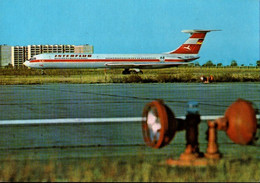 ! DDR Ansichtskarte Flugzeug IL62, Interflug, Airline, Jetliner - 1946-....: Modern Era