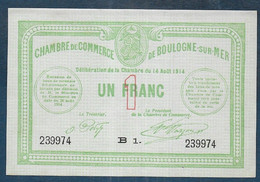 Chambre De Commerce De BOULOGNE SUR MER -  1 Franc - Pirot N° 12 - Chambre De Commerce