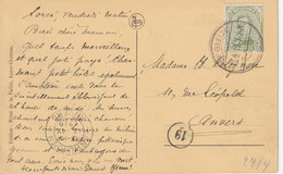 NOODSTEMPEL : ZK (Lorcé) Met PZ (B)   "LA GLEIZE  / 12.9.19" (BELGIEN Geschrapt) - Fortune Cancels (1919)