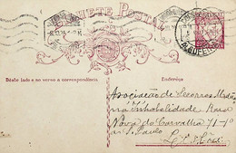 1934 Inteiro Postal Tipo «Lusíadas» 25 R. Rosa Enviado De Albufeira Para Lisboa - Ganzsachen