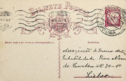 1934 Inteiro Postal Tipo «Lusíadas» 25 R. Rosa Enviado De Moura Para Lisboa - Entiers Postaux