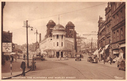 Angleterre - Yorkshire - BRADFORD - The Alhambra And Morley Street - Cars - Photo-Card - Bradford