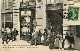 Orléans * 1907 * Devanture Parasolerie Moderne Maison J. HUBAULT 4 Rue Bannier * Parasols Ombrelles Parapluies Commerce - Orleans