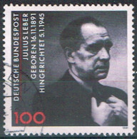 ALL-337 - RFA  ALLEMAGNE FEDERALE N°1406 Obl. Julius Leber Homme Politique - Used Stamps