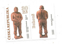 Czech Republic  2021  - Sculptures By B. Zemanek, 2 Stamps With Cupons,  MNH - Sculpture