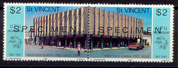 ST. VINCENT 1981 100 Jahre Mitgliedschaft In Weltpostverein (UPU) SPECIMEN ** - St.Vincent (1979-...)