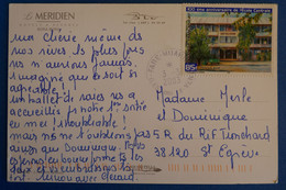 N10  POLYNESIE BELLE CARTE 2001 ILES SOUS LE VENT POUR ST EGREVES FRANCE + AFFRANCHISSEMENT PLAISANT - Cartas & Documentos