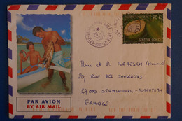 N10 POLYNESIE BELLE LETTRE 2007 ILES SOUS LE VENT POUR STRASBOURG FRANCE + AFFRANCHISSEMENT PLAISANT - Lettres & Documents