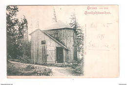 Alte Ansichtskarte Litho Ilmenau Gruss Aus Das Goethehäuschen EARLY POSTCARD UNDIVIDED BACK UNUSED - Ilmenau