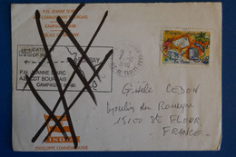 N10 POLYNESIE BELLE LETTRE ASSEZ RARE 1990 TAHITI POUR ST FLOUR FRANCE  SUR JEANNE D ARC+ AFFRANCHISSEMENT PLAISANT - Covers & Documents