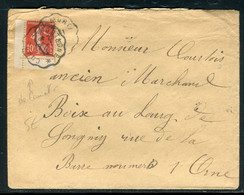 Semeuse 10c De Carnet (coin De Feuille ) Seul Sur Enveloppe Pour Longny En 1914  - Ref M161 - 1877-1920: Semi Modern Period