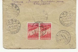 1150PR/ URSS Registered Cover Mogh-Ino (FOLD) 1933 > Czescoslovakia Arrival Cancellation - Lettres & Documents