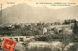 St Bonnet * Vue Générale Sur Le Village * Le Drac Et Le Pont Des Barraques - Other & Unclassified