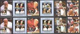 NS289-300 2005 GUINEA-BISSAU POPE JOHN PAUL II BENEDICT GOLD SILVER 4KB+8BL MNH - Popes
