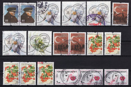 2010-2011-2012 TURKEY 18x Stamps ALL USED - Gebraucht