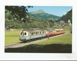 EN DESSOUS DU VILLAGE DE VERS L'EGLISE CHEMIN DE FER AIGLE SEPEY DIABLERETS 09 1986 - Aigle