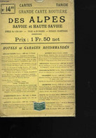 Grande Carte Routière Des Alpes. Savoie Et Haute Savoie - COLLECTIF - 0 - Maps/Atlas