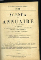 Agenda Et Annuaire - COLLECTIF - 1891 - Annuaires Téléphoniques