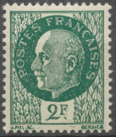 Effigies Du Maréchal Pétain. 2f. Vert (Type Bersier) Neuf Luxe ** Y518 - Unused Stamps