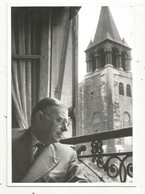 JC , G , Cp , Célébrité , écrivain , JEAN PAUL SARTRE , Photo Willy RONIS,1956 , Vierge - Ecrivains