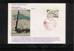 Japan 1974 Space / Raumfahrt UCHINAURO Rocket K-9M-64 - Asia