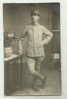 SOLDATO ITALIANO IN POSA - CARTA  FOTOGRAFICA - BOLOGNA 1917   - NV  FP - Sonstige & Ohne Zuordnung