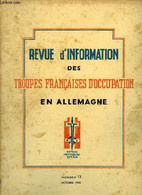 REVUE D'INFORMATION DES TROUPES FRANCAISES D'OCCUPATION EN ALLEMAGNE - NUMERO 13 - COLLECTIF - 1946 - Guerra 1939-45