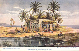 The Moses Springs Near Suez - Les Sources De La Moise Pres De Suez - Illustration - Old Postcard - Germany - Used - Perlberg, F.