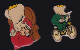 70219- Lot De 2 Pin's.Babar Le Roi Des éléphants.BD.Cinéma. - BD