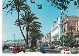 CPSM GF Nice Promenade Des Anglais Simca Aronde, Citroen, Peugeot 403 Etc... - Passenger Cars