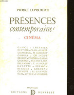 PRESENCES CONTEMPORAINES - CINEMA - LEPROHON PIERRE - 1957 - Cinema/ Televisione