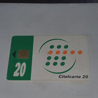 Ivory Coast-CI-CIT-0021A)-green Band-(5)-(20units)-(0000522712)-(tirage-?)-used Card+1card Prepiad Free - Ivoorkust