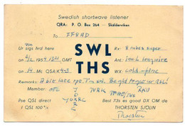 Carte De RADIO AMATEUR, Skälderviken Suède, Pour Konakry. - Other & Unclassified