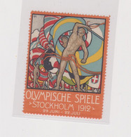 SWEDEN Poster Stamp OLYMPIC GAMES 1912 STOCKHOLM - Estate 1912: Stockholma