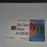 Ivory Coast-CI-CIT-0029A)-cot D'lvoire Internet-(6)-(50units)-(0001267308)-(tirage-?)-used Card+1card Prepiad Free - Ivory Coast