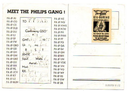 Carte De RADIO AMATEUR, Philips Electronic Tubes, Eindhoven, Pays-Bas. - Andere & Zonder Classificatie